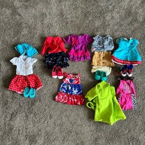 American Girl doll / Our Generation / 18” doll clothes. 8 outfits!